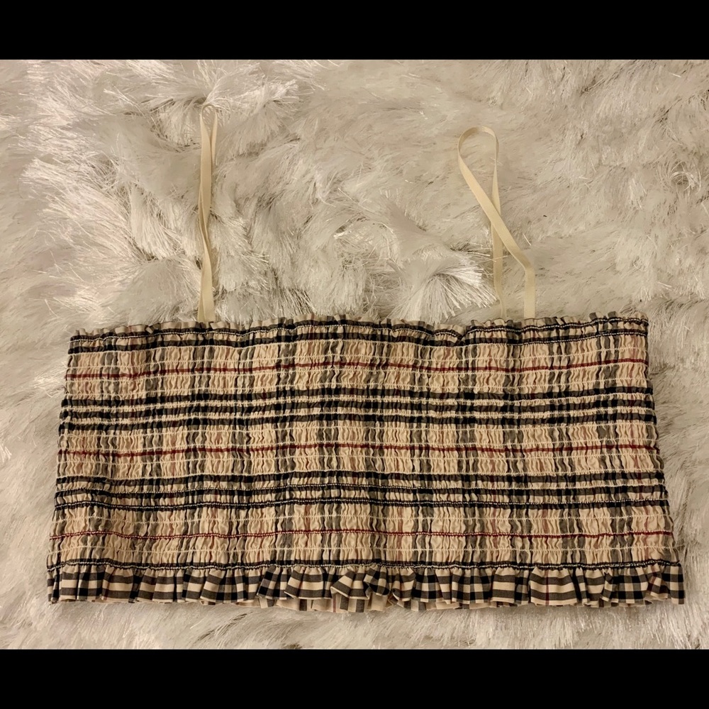 Authentic Vintage Burberry Tube Bralette